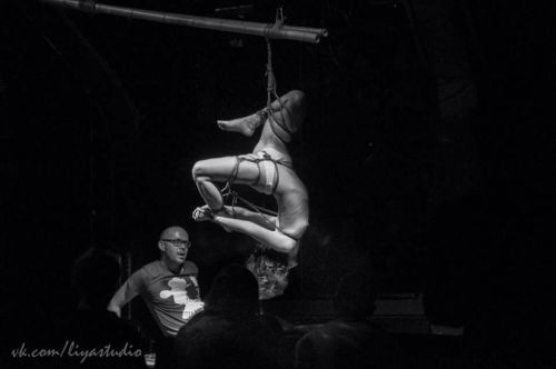 franckievega:  Ropes fest Tallinn, Estonia  With @amaury-grisel-shibari….my love