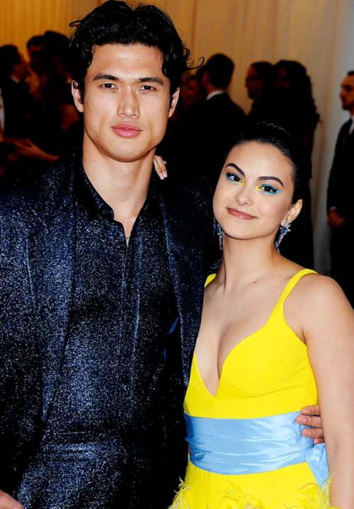 theheavycrown:Camila Mendes and Charles Melton, The Met Gala 2019, wearing Prabal Gurung and Sies Ma