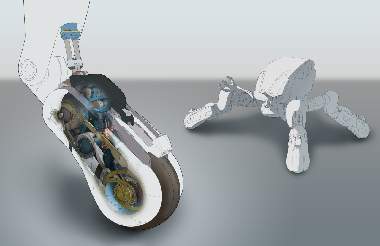 School project. Phantom view of a Tachikoma-like robot. Mostly done, just a few finishing touches and it’ll be done soon.