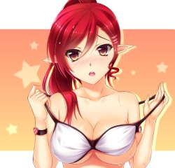 trin76:bikini cleavage elf elsword erect