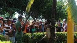 heisenbabe:  quickweaves:  coachcrewneck:  mothermarygold:  kenobi-wan-obi:  Haitian Man Slaughtered “Live” In The Dominican Republic  A CNN iReporter took a picture of a Haitian man tied to a tree, bloodied and beaten in the Dominican Republic. After