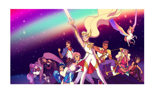 All of the hero cards from the last season of She-Ra!! Initial concept by Mickey Quinn, final drawin