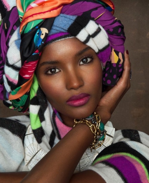 xabiiba:Fatima Siad for Nylon Magazine @nylonmag rocking that African Style