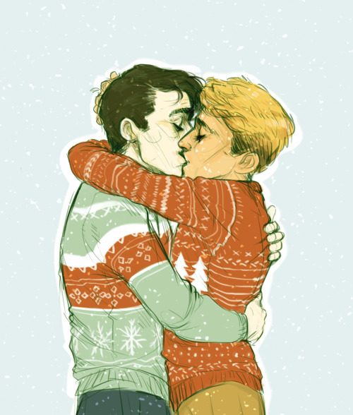 batcii:Anonymous said: PLS just draw simon and kieren. kieren making fun of simon’s sweaters? kieren