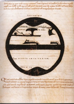 The world map according Martianus Capella De nuptiis Mercurii et Philologiae (~ AD 400.) Schematic zone map to Macrobius, 9th cent.