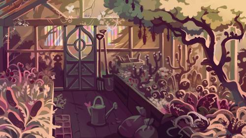 backgrounds and end cards i did for vol.7 \o/