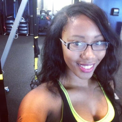 Getting ready to teach #trx 💪 my class loves to hate me 😁 #phillyfitness #phillygirl #fitthickarmy