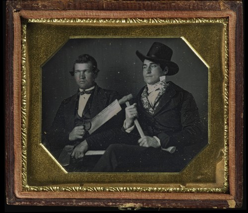 Two carpenters, ca. 1840-1860. Horblit Collection Houghton Library, Harvard University