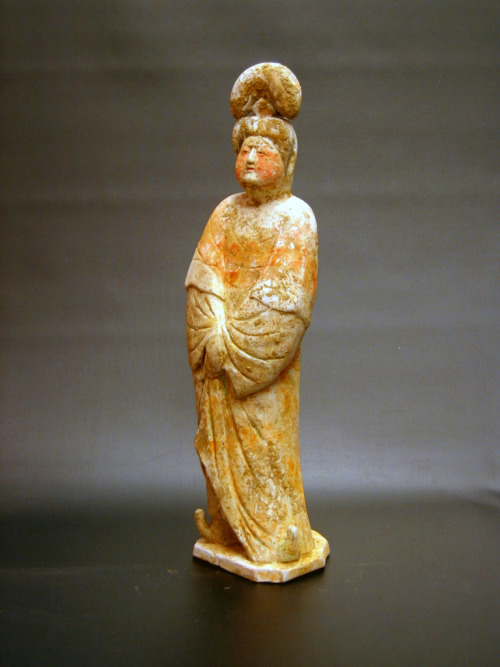 So-called &ldquo;fat lady&rdquo; Chinese tomb figurines from the Tang dynasty