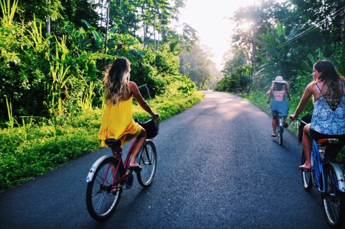 tropical–mist:  all-tropical-vibes:  chloeswanderlustproject:  Afternoon bike rides through Pu