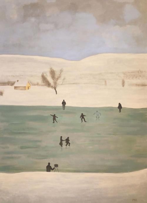 huariqueje: Ice Skaters , after Pieter Bruegel the Elder  -   Mike Piggott , 2020Amer