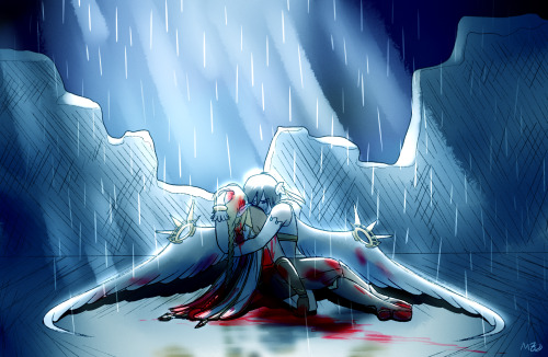 Day 5 of @ventimcshipweek, “Pain”The sky weeps for the fallen star who gave his life to save the one