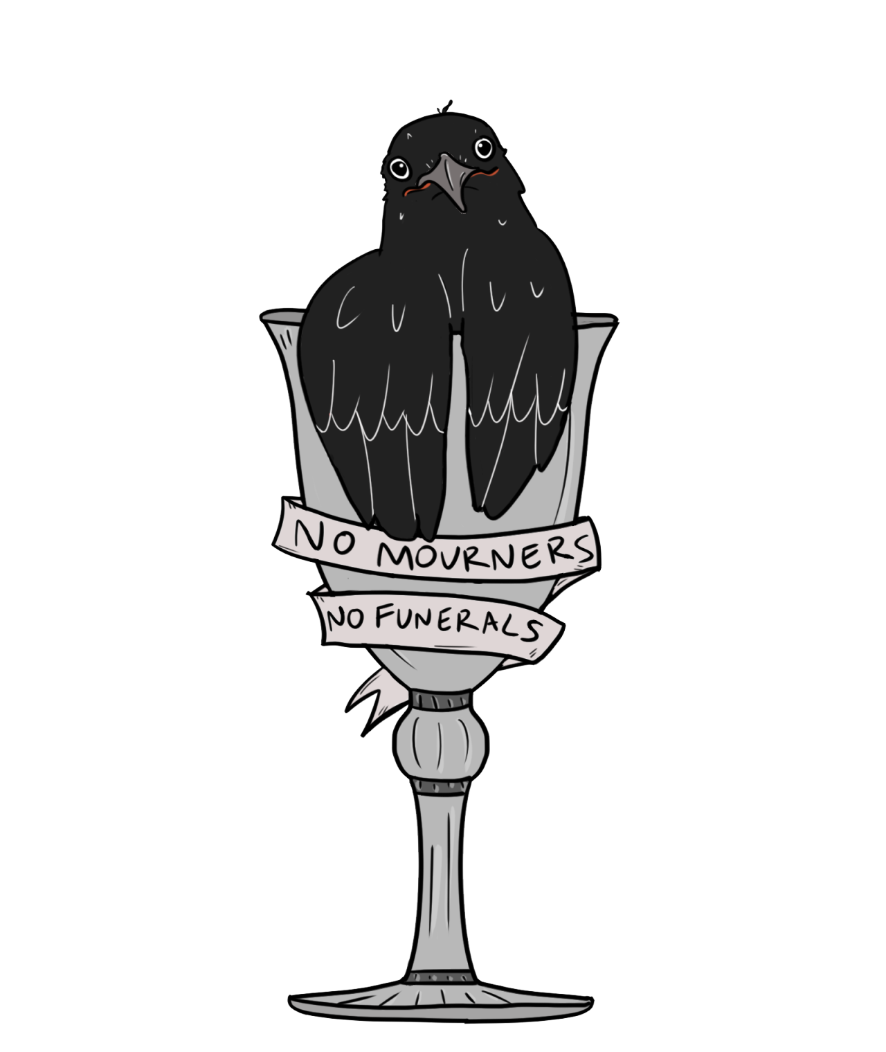 No Mourners No Funerals Dreggs Cup  Six Of Crows  Sticker  TeePublic