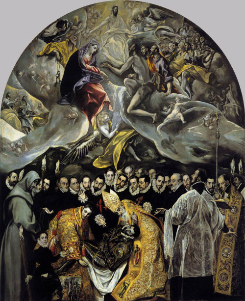 El Greco, detail, The Burial of the Count of Orgaz, 1586-1588, 480 x 360 cm, Toledo, Church of Santo