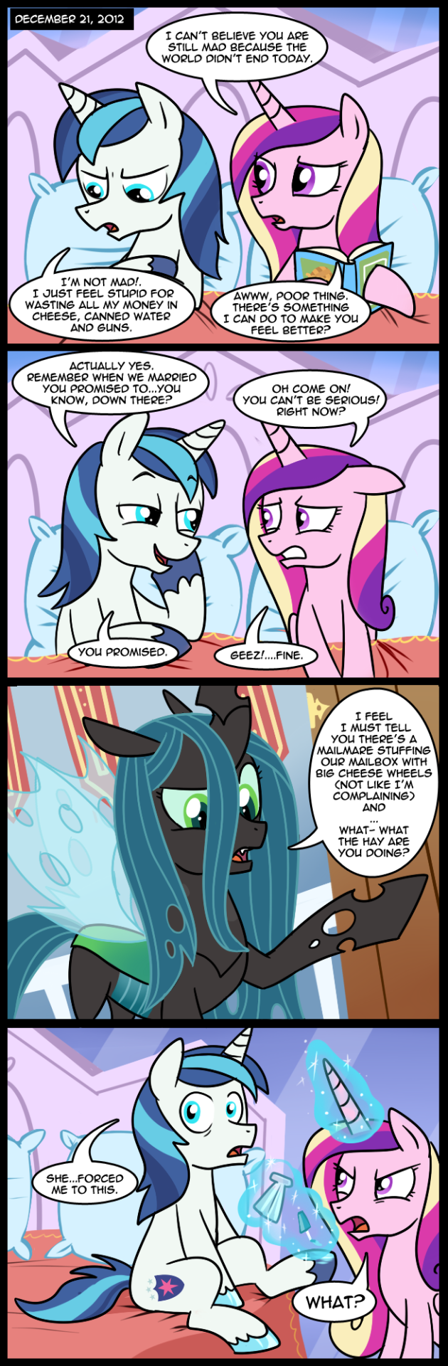 twilight-one-eye:  royalcanterlotvoice:  december 21, 2012 by *CSImadmax  “I’m