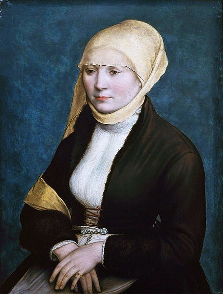 Hans Holbein the Younger: painting from 1520 (probably Elisabeth Binenstock, Artist’s Wife)