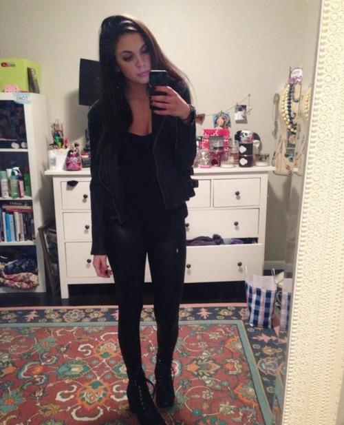 a-girlandherpug:  All black everything cleaning my room and found some old clothes.