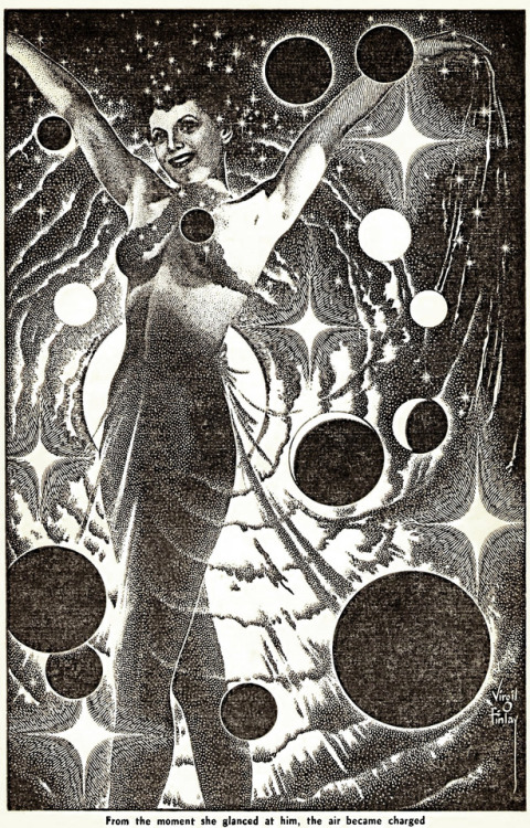 Virgil Finlay (1914-1971), ‘Moth and Rust’, “Startling Stories”, Vol. 30, #2