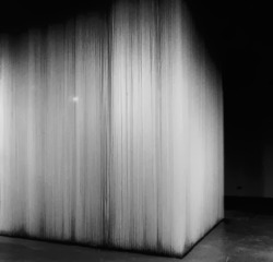 insolvent-architect:  Hong Sungchul, White Cube, 2000, cotton string, 350 x 350 x 350 cm 