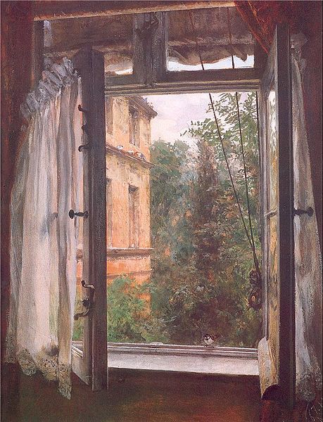 walzerjahrhundert: Adolph von Menzel, View from a Window in the Marienstrasse, 1865