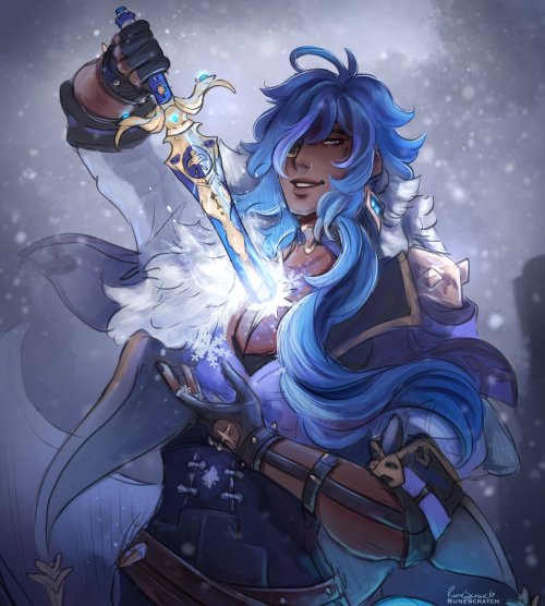 runescratch:

The Electro Archon Sword Thing, now with Kaeya ❄❄ #( kaeya | visage )  #( hold on ill be right back !! — queued. )