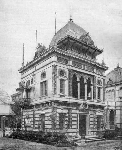 Pabellón de la Republica de El Salvador en la Exposición de París en 1889.