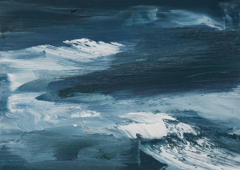 mydarkenedeyes:Emma Fineman - Ocean Series (Oil on panel, 2014‒)