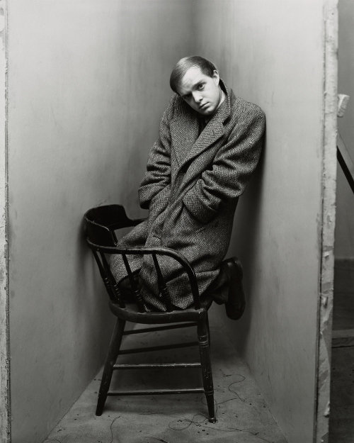 Truman Capote 1948 Few, if any, precedents for this pose exist in the history of portraiture. This m