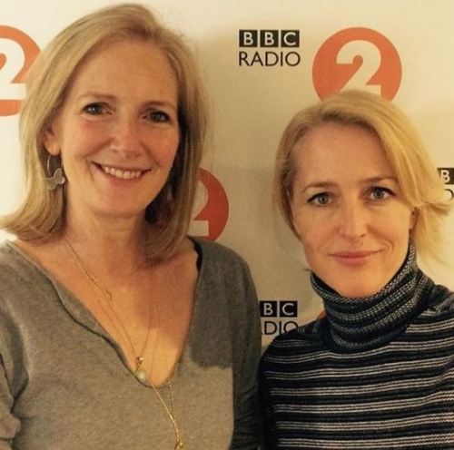 naya-kismet:Gillian Anderson & Jennifer Nadel at BBC Radio 2