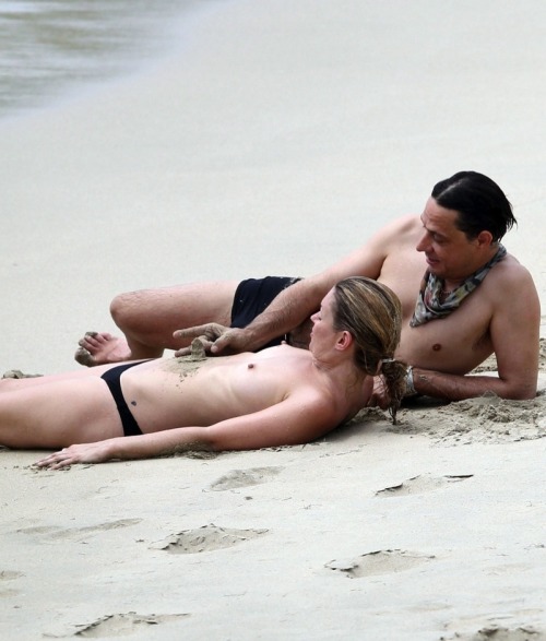 toplessbeachcelebs:  Kate Moss (Model) sunbathing topless in St. Bart’s (May 2010)