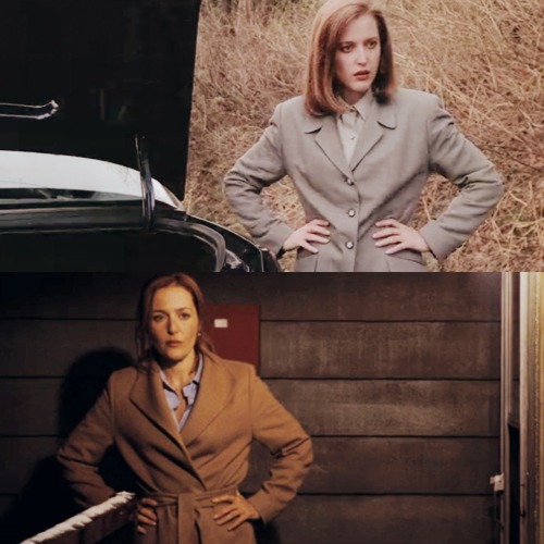 gillianxscully: Some things never change ❤️ Gillian Anderson 1993/2008