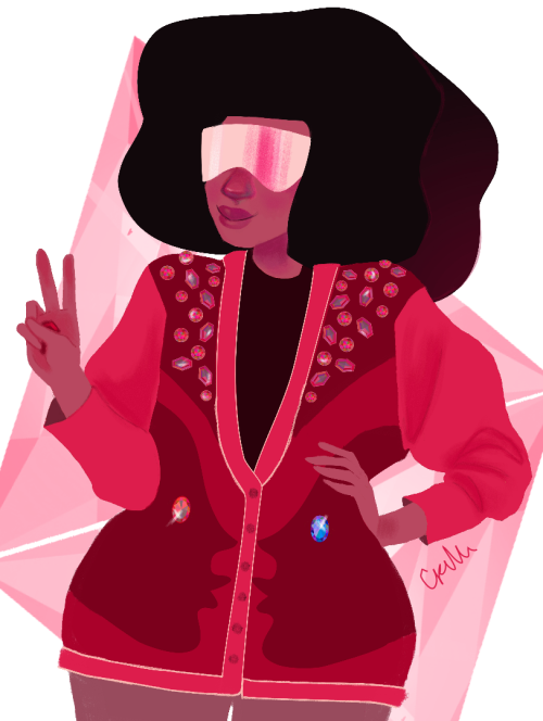 celestedoodles:  Crystal Gems in 80s gem sweaters 