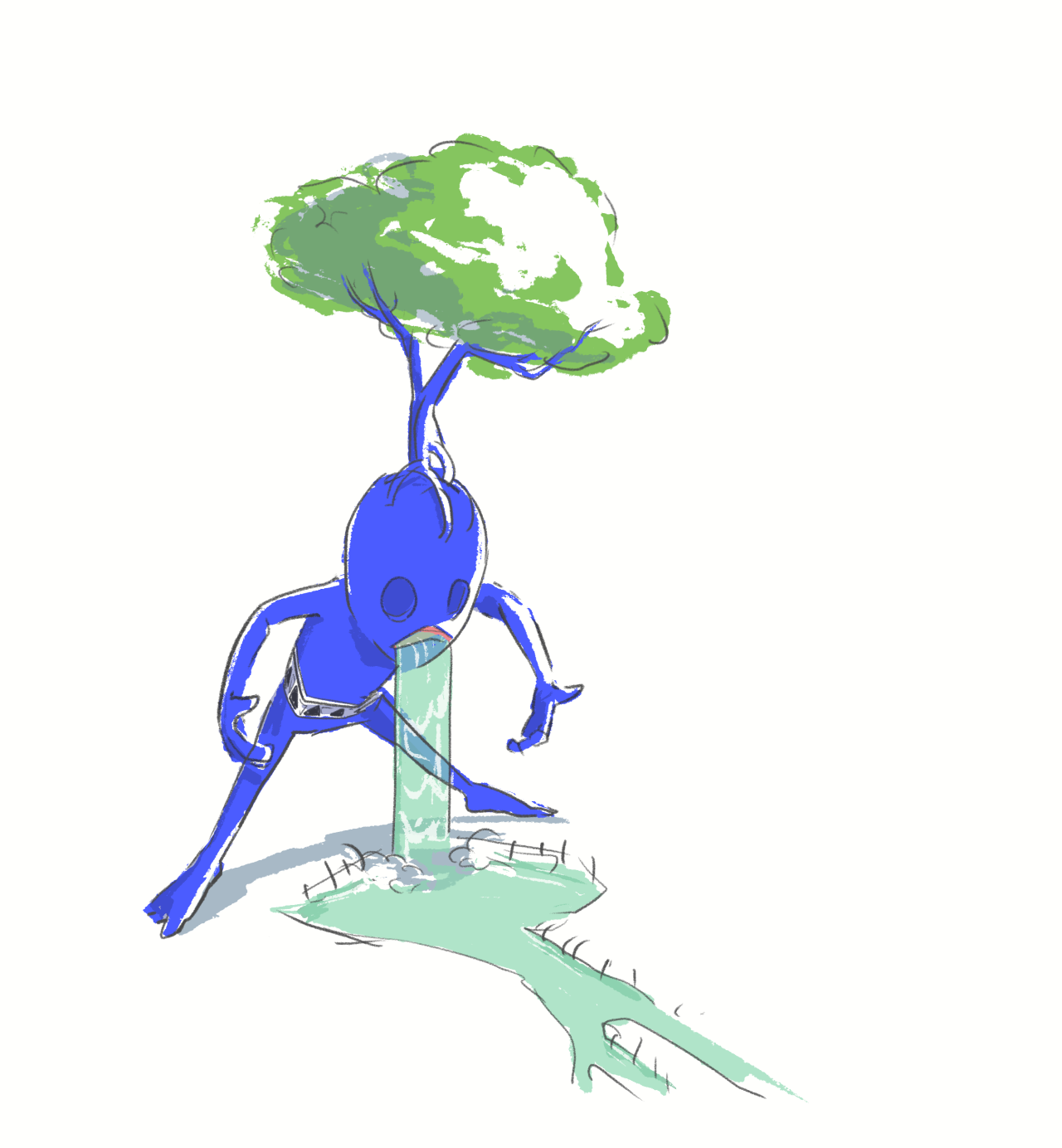 jasonlupas:More Pikmin gods. Part of my Pikment series imagining Pikmin as grown