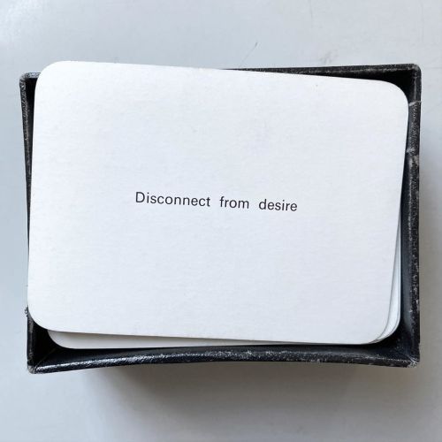 disease:Brian Eno and Peter Schmidt Oblique StrategiesThe 1975 first edition of just 500 boxes signe
