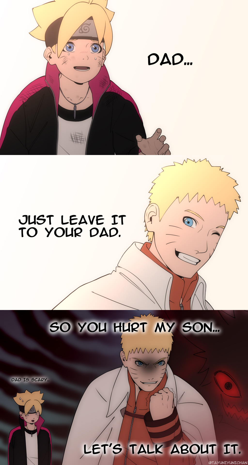 𝓣𝓪𝔂𝓾 — son in the arms of the hokage