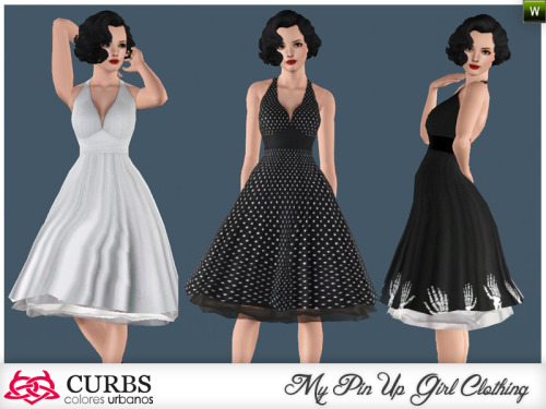 ⸸ Rockabilly Dresses Sets by Colores Urbanos ⸸*Set 01 // Short URL: https://www.thesimsresource.com/