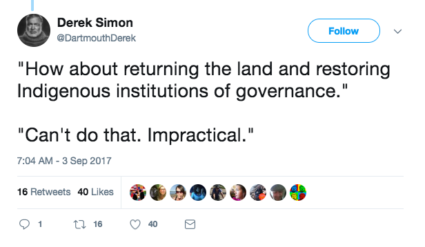 allthecanadianpolitics:Thread on typical conversations about Reconciliation in Canada,