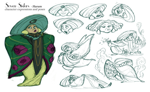 cannedviennasausage:isaia-arts:isaia:Moar “Seven Sisters” character designs for my CTNx 