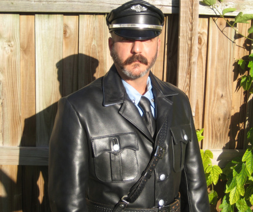 October 18, 2009.  Turns out that a VK79 SS tunic works as a ¾ length motorcycle cop jacket, 