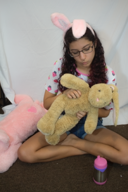 dadaslilstonerbaby:  softpinkplush:  @dadaslilstonerbaby babying my bunny stuffy   Little bun bun!!! 