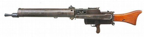 German World War I MG 08/15 machine gun, date 1918.