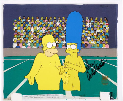 talesfromweirdland:Original Simpsons animation cels. Seasons 1-9 are where it’s at. After that, it w