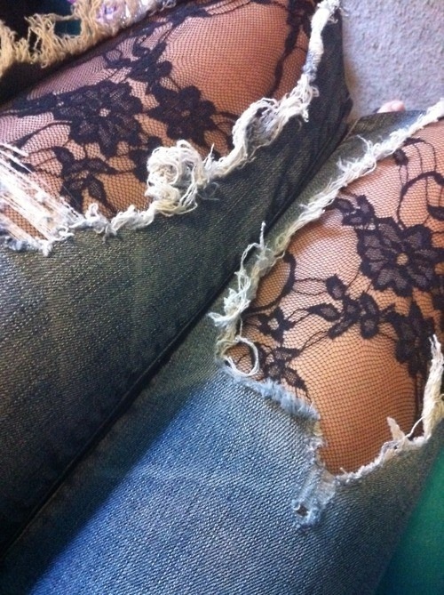 cuties-in-socks:  Babe in Socks   Peeking through&hellip;