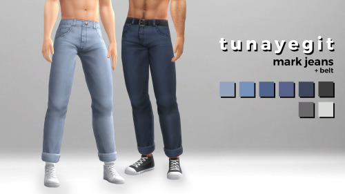 mark jeansI was looking around for basic jeans that I can use for my male sims and realized… 