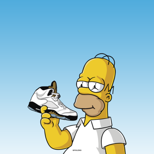 Homer Jordan Illustration by @gfxleks 