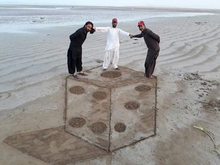 surbeat: A 3D Sand Artist from Balochistan, Pakistan.  
