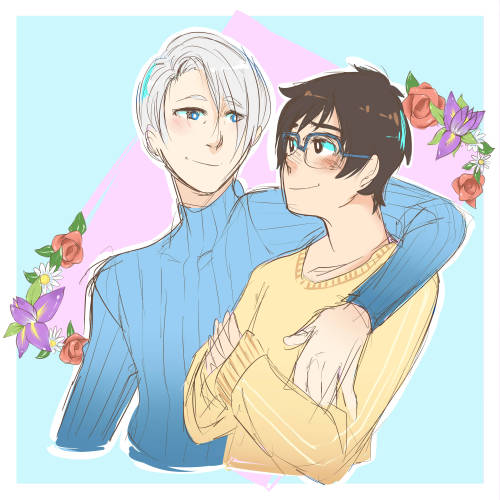 pinkypelos:I WISH YURI ON ICE SO MUCH SUCCESS i already ship these two fuck me