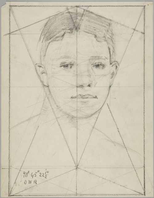 Male Head, Denman Waldo Ross, 19th-20th century, Harvard Art Museums: DrawingsHarvard Art Museums/Fo