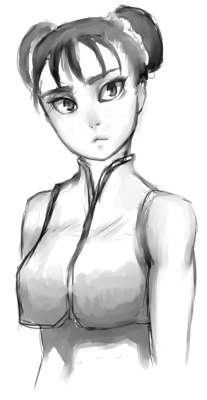 whistlefrog:  Daily Bust Day 50 - Chun LiAlpha Li is best Li.Didn’t have much time on this, but I was trying something different.