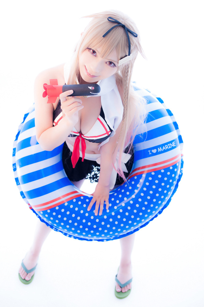 cometcos: 夕立改二（夏仕様グラフィック：水着）：ゆう　（敬称略）